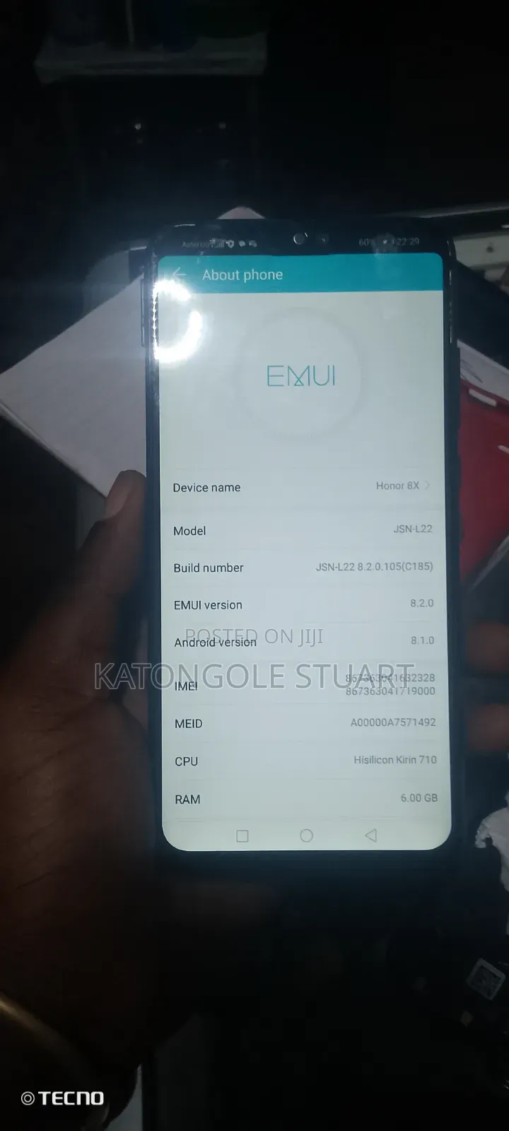 Honor 8X 128 GB Black