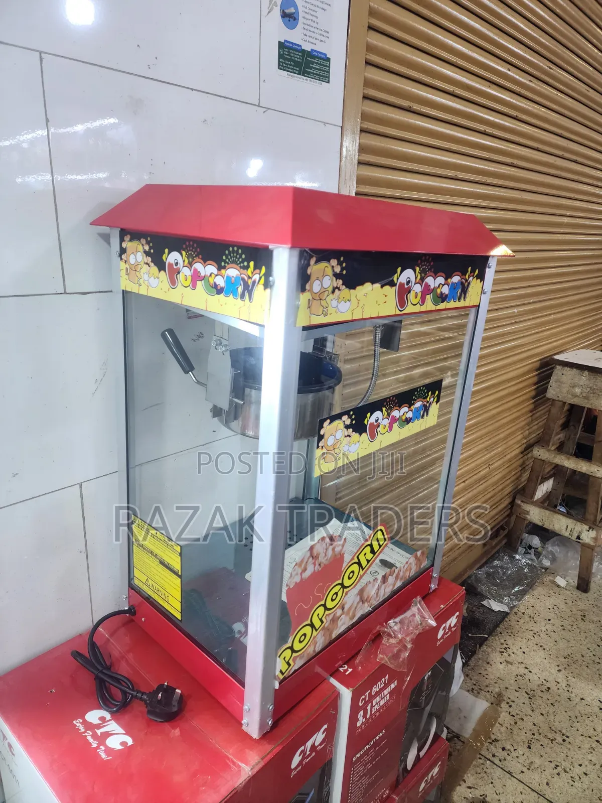 Commercial Electric Popcorn Maker Machine Movie Popcorn 1300W
