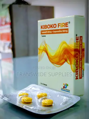Kiboko Fire 4 Tablets Tadalafil 20mg Dapoxetine 60mg Full Packet