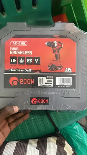 Edon Drill 21v With All Accessories 2batteries