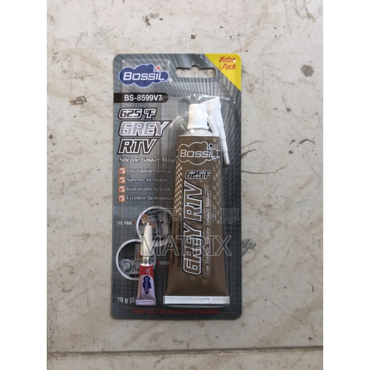 Bossil Grey RTV Silicone Gasket Maker
