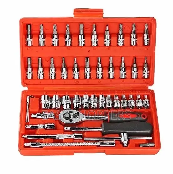 46-Piece 1/4-Inch Drive Socket Wrench Tool Set