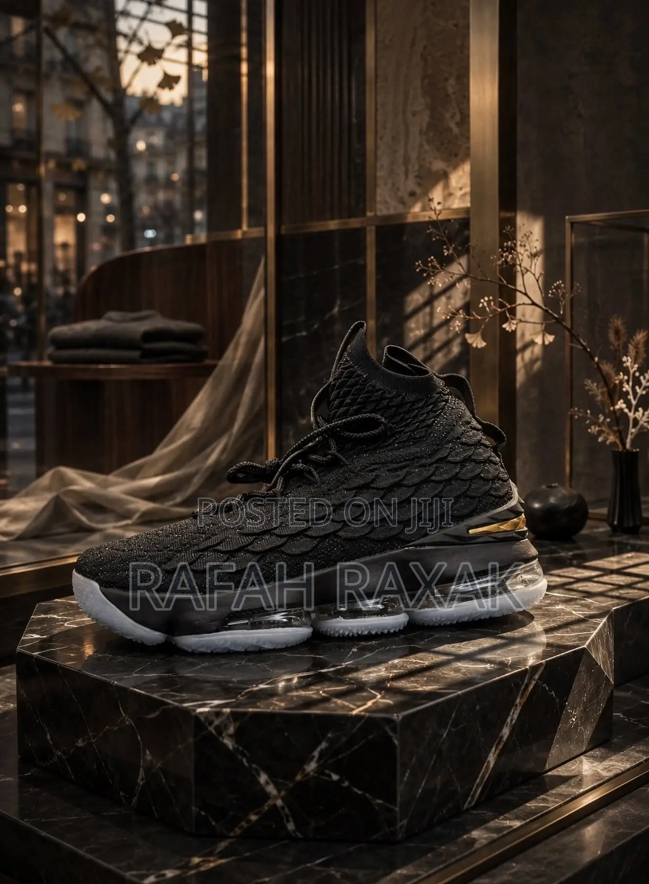 Metallic Gold Nike LeBron 15 Basketball Sneakers