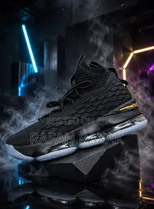 Metallic Gold Nike LeBron 15 Basketball Sneakers