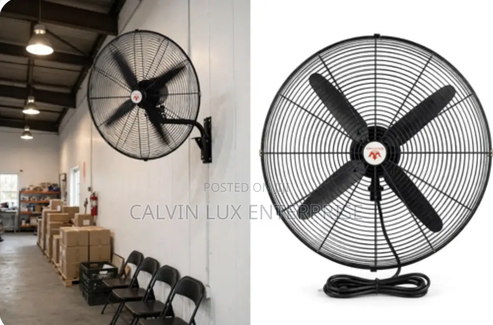 Industrial Fan 25 Inches Wall Mount