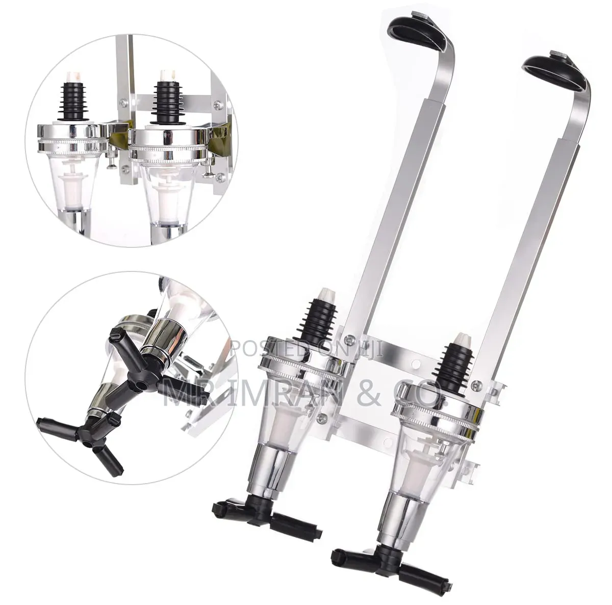 2-Bottle Liquor Dispenser and Bar Butler