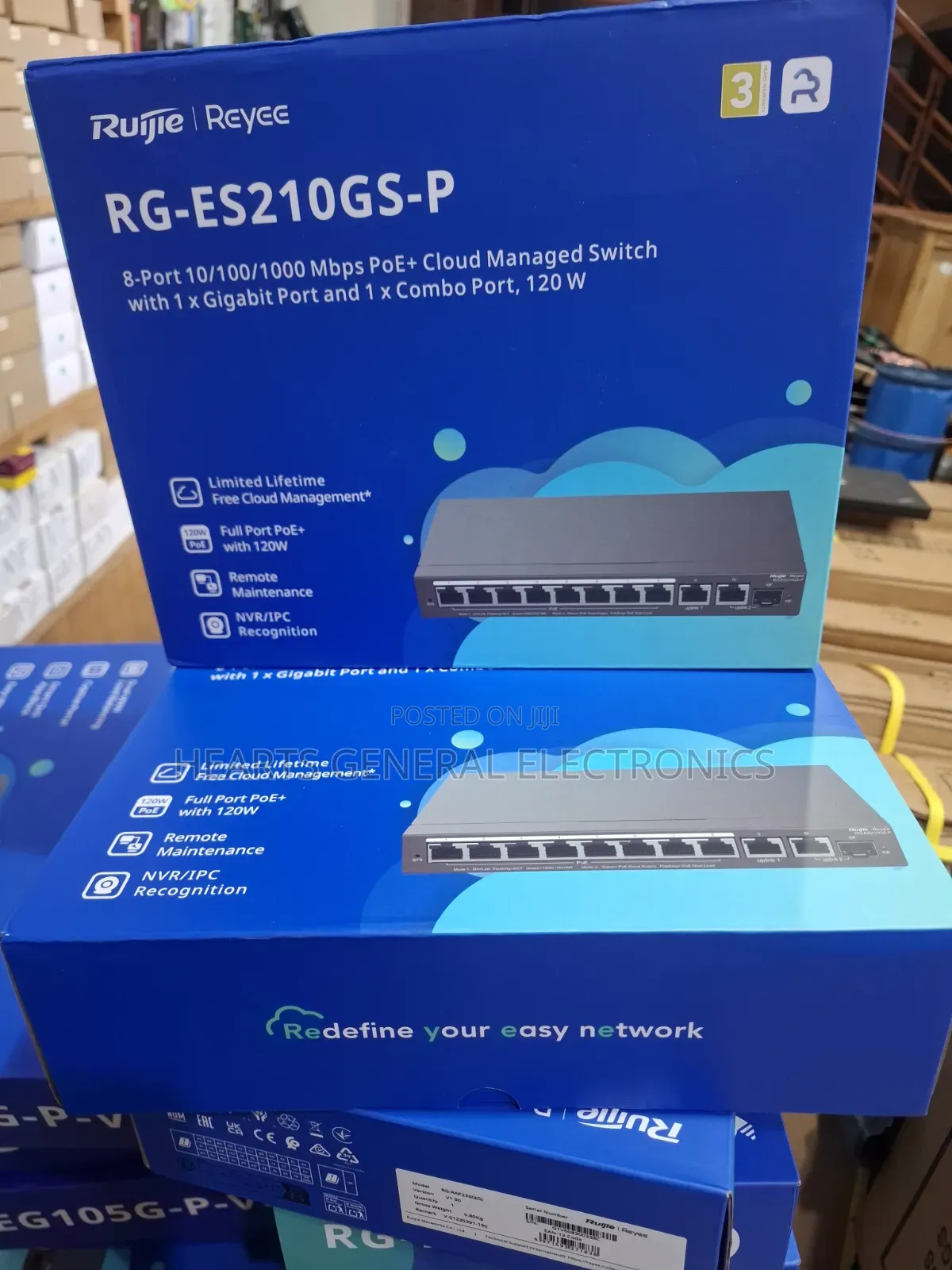 Ruijie 10-Port Gigabit Smart Cloud Managed PoE Switch