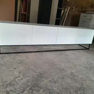 White Tvstand 1.8m Wall Unit TV Stands Unit Brown