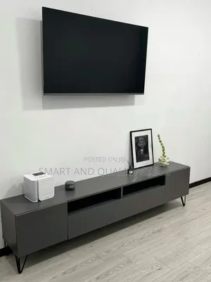 Gray TV Stand/TV Stands Bianca Wall 6ft/Tvstand Tvstand