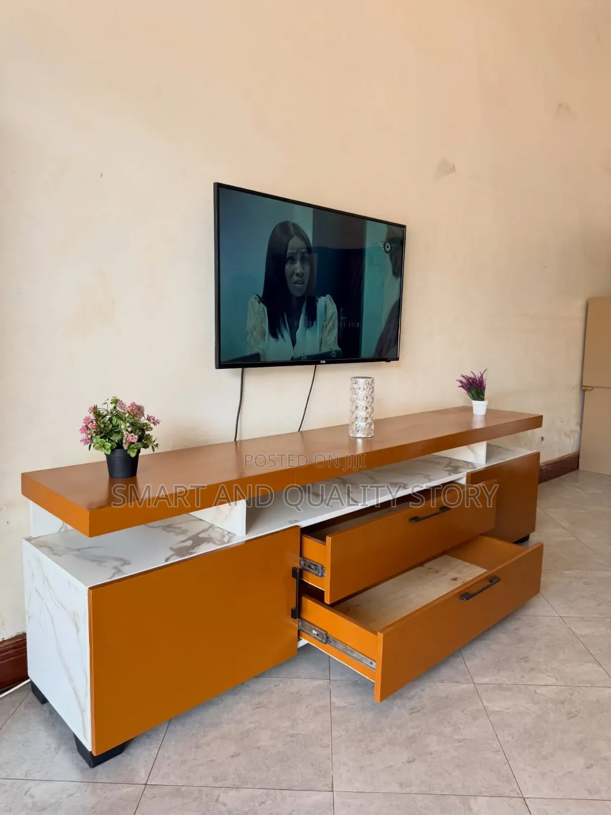 TV Stand 6ft Wall Unit TV Stands White