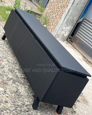Black Tvstand 6ft TV Stands Bianca Wall With Storage
