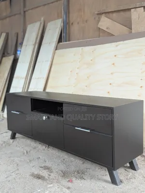 Black Tvstand 6ft TV Stands Bianca Wall With Storage