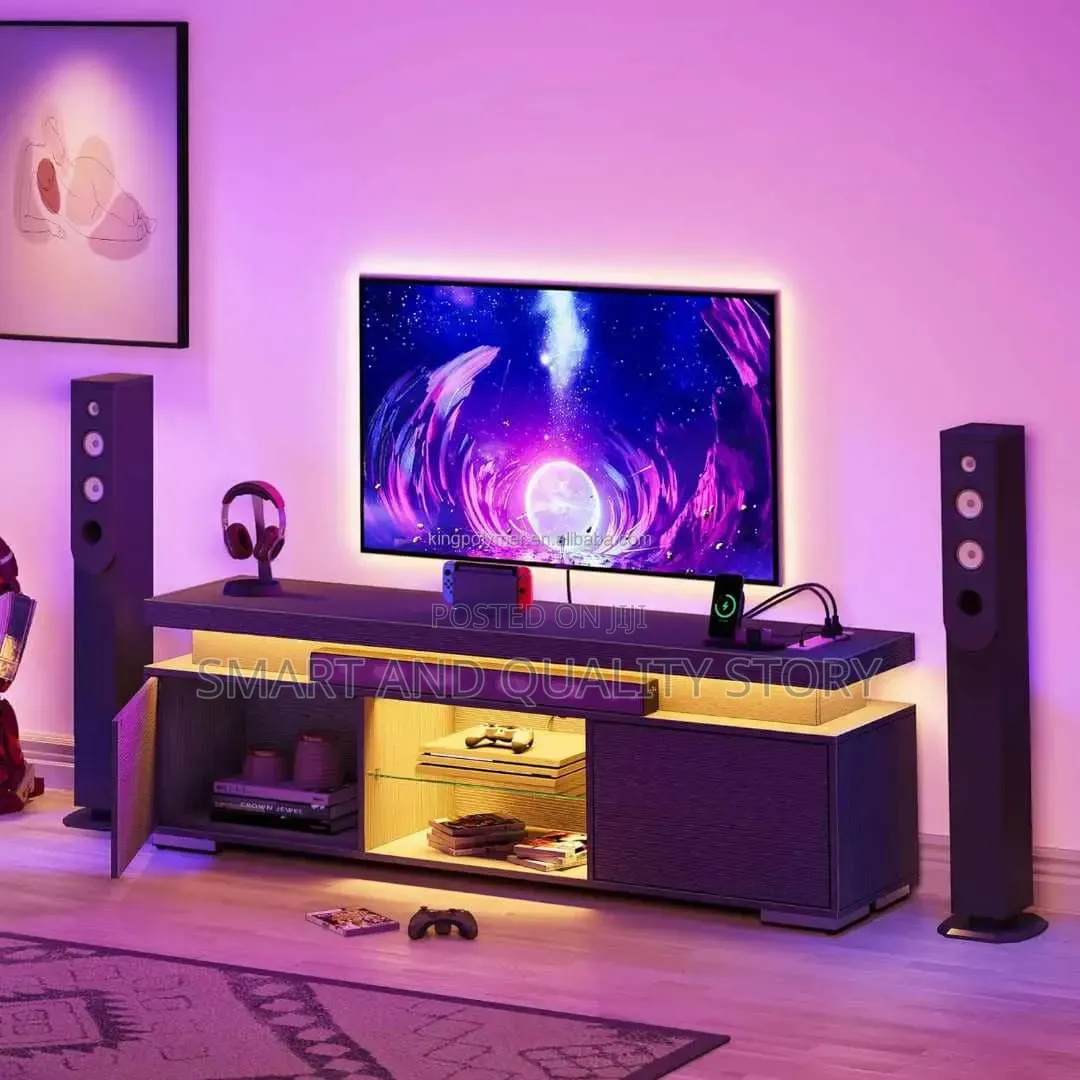 White Tvstand 1.8m TV Stands Bianca Wall With Drowers