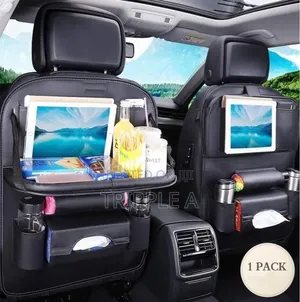Faux Leather Car Basket Multi Pocket Folding Organizer