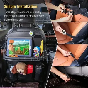 Faux Leather Car Basket Multi Pocket Folding Organizer
