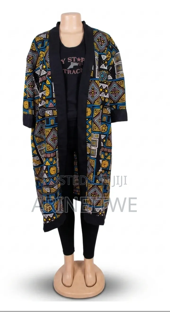 Women African Print Kimono Jacket