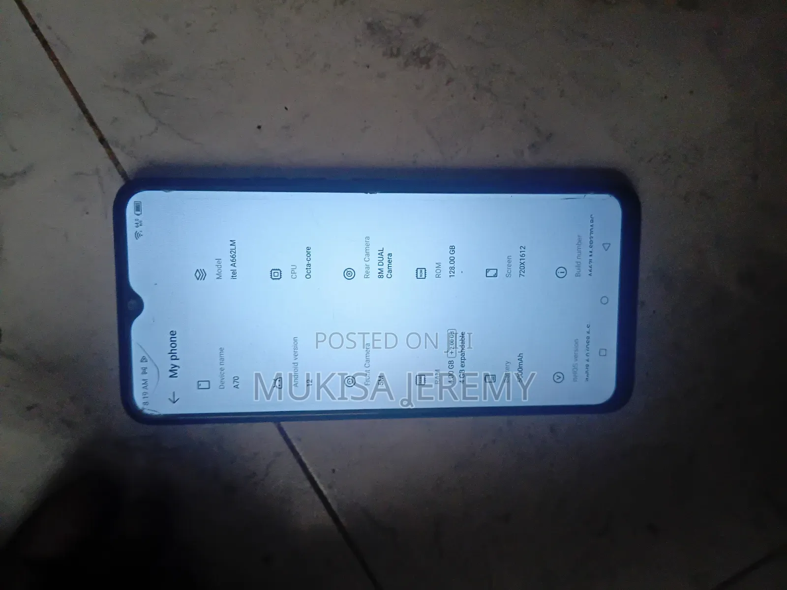 Itel A60s 128 GB Blue