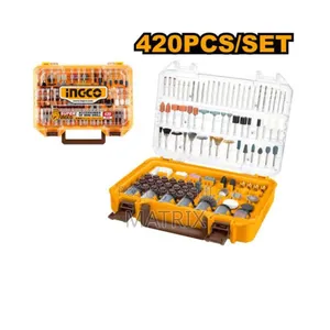 INGCO 420 PCS Accessories Set for Mini Drill /Die Grinder