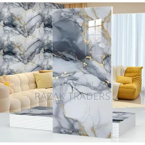 Marble Peel and Stick Waterproof Wall Panels, 6pcs Tile-23.6"x11