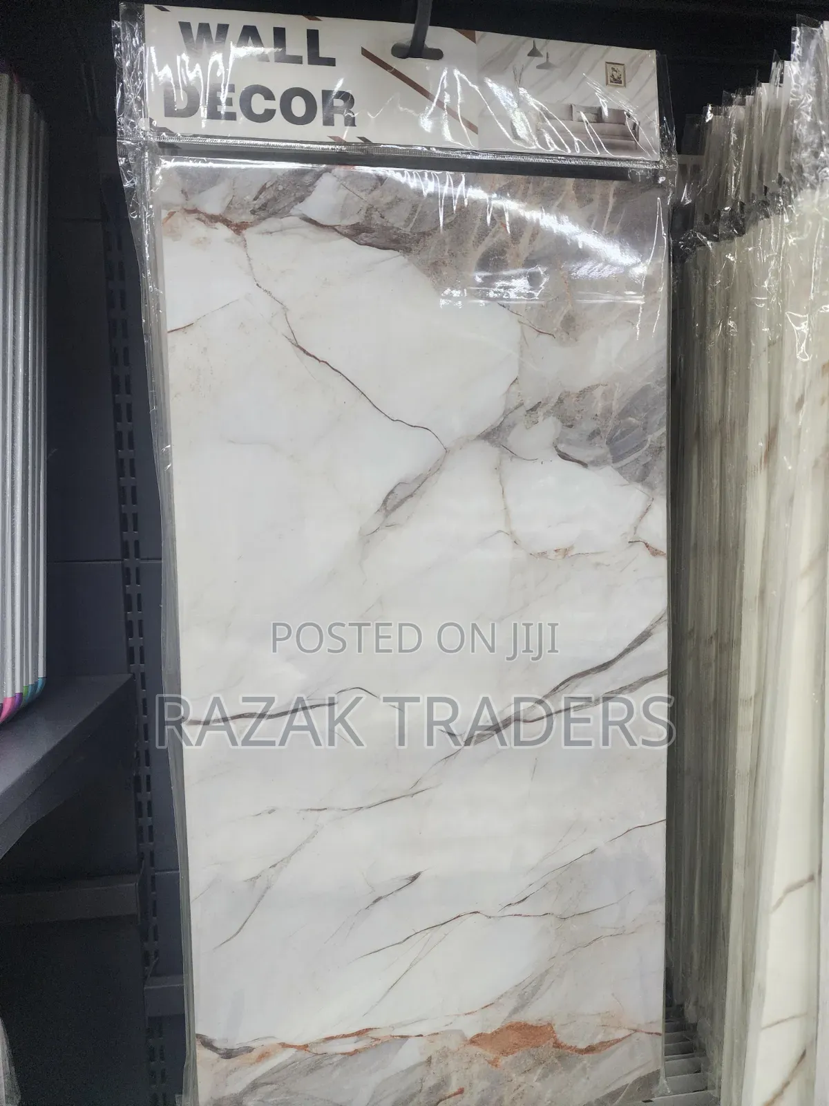 Marble Peel and Stick Waterproof Wall Panels, 6pcs Tile-23.6"x11