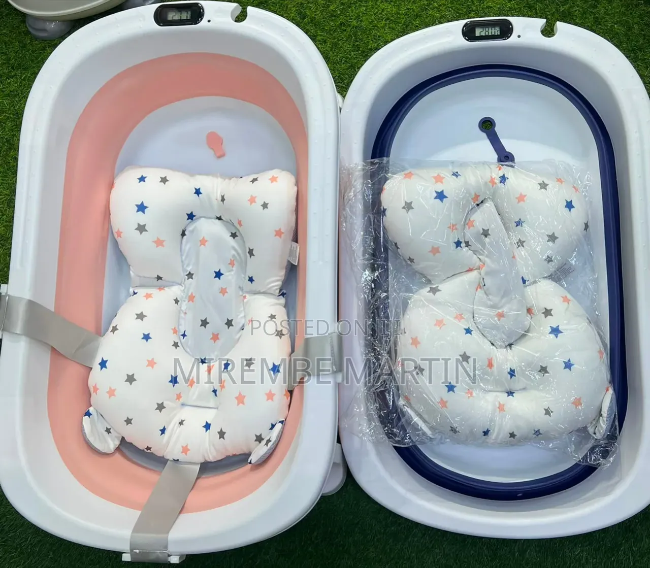 Baby Bathtub Equipped With a Digital