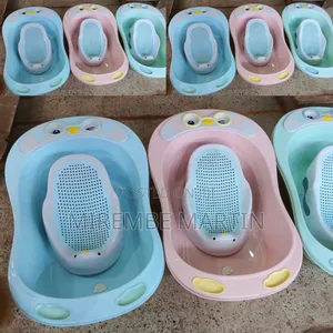 Baby Bathtubs With Built-in Mesh and Silicone Bath Supports