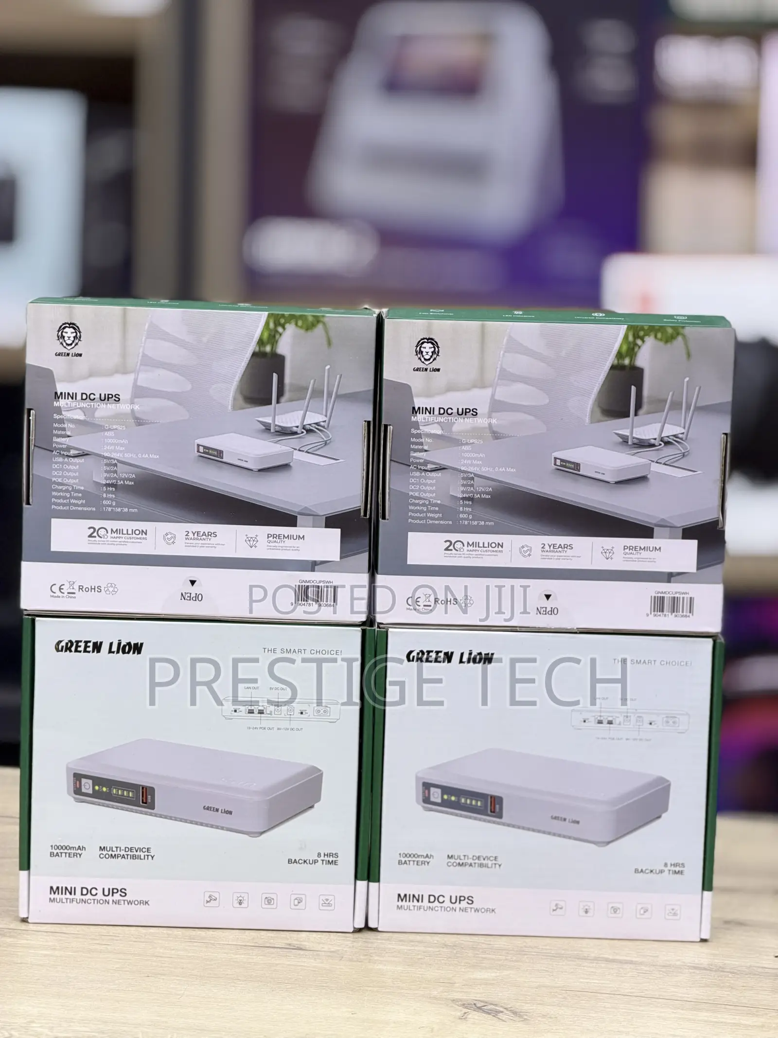 Green Lion Mini DC UPS, 10000mah Devices for Like Routers, CCTV Camera