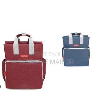 Gray Fisher-Price Large Baby Diaper Bag Backpack