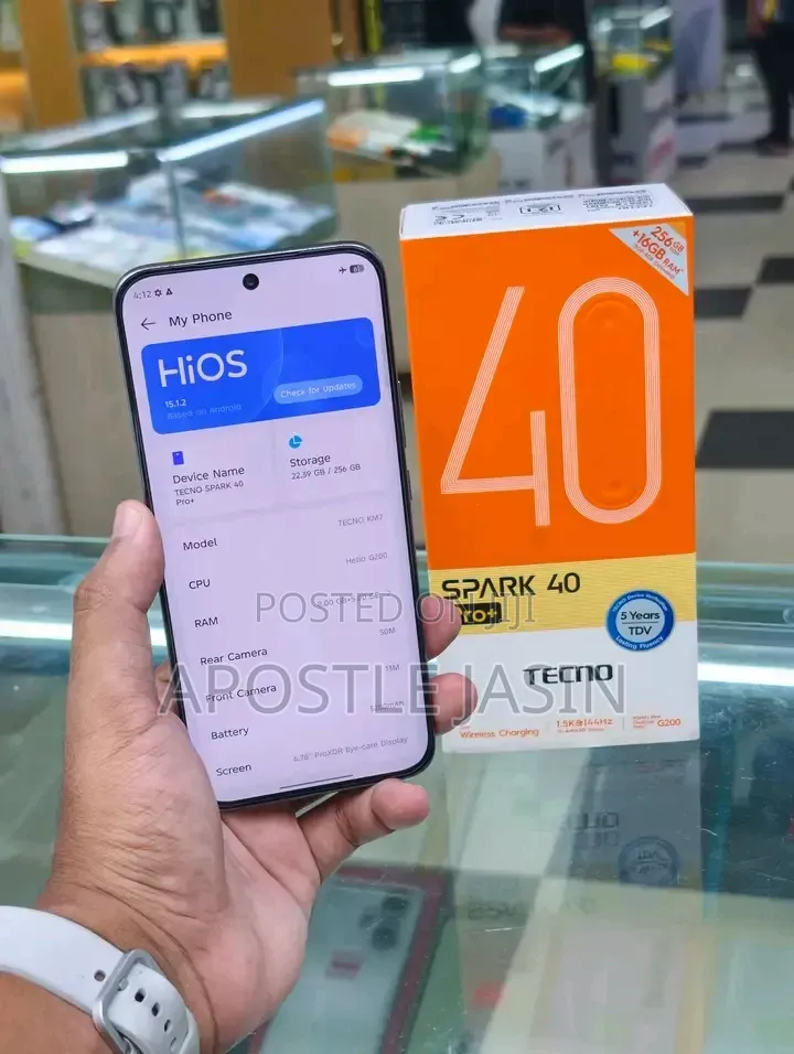 New Tecno Spark 40 Pro+ 256 GB Green