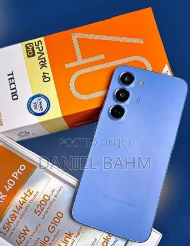 New Tecno Spark 40 Pro 256 GB Blue