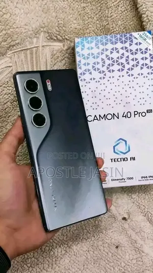 New Tecno Camon 40 Pro 5G 256 GB Black