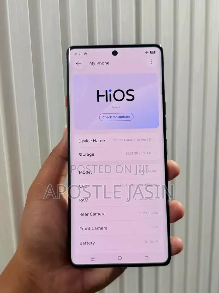 New Tecno Camon 40 Pro 5G 256 GB Gray