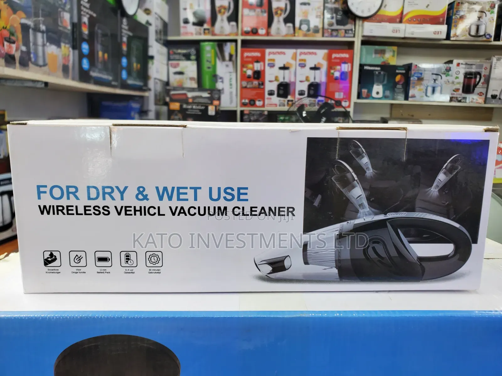 Wireless/Cordless Handheld Vehicle Vacuum Cleaner FOR WET AND DRY