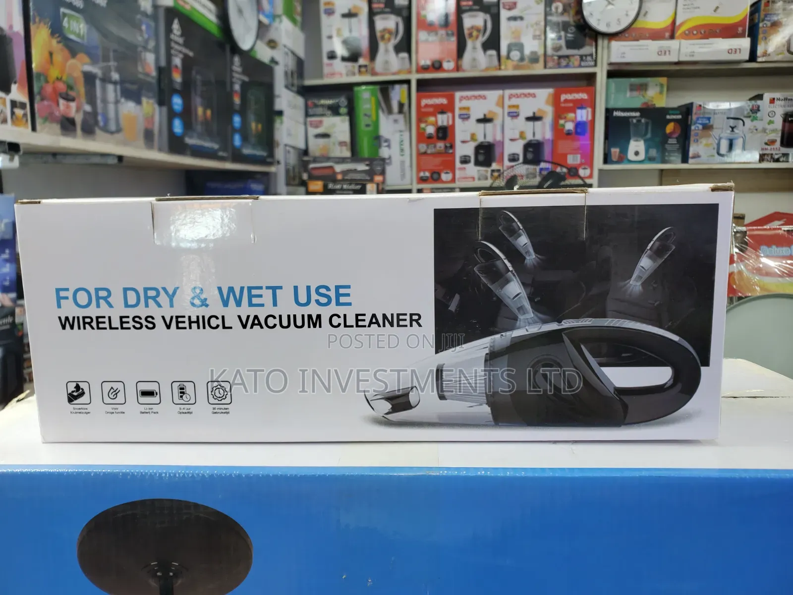 Wireless/Cordless Handheld Vehicle Vacuum Cleaner FOR WET AND DRY