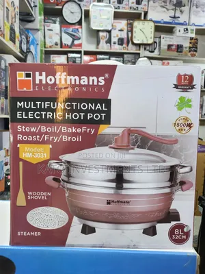 Hoffmans 8L Multifunctional Electric Hot Pot & Steamer GERMAN TECH