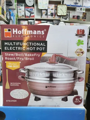 Hoffmans 8L Multifunctional Electric Hot Pot & Steamer GERMAN TECH