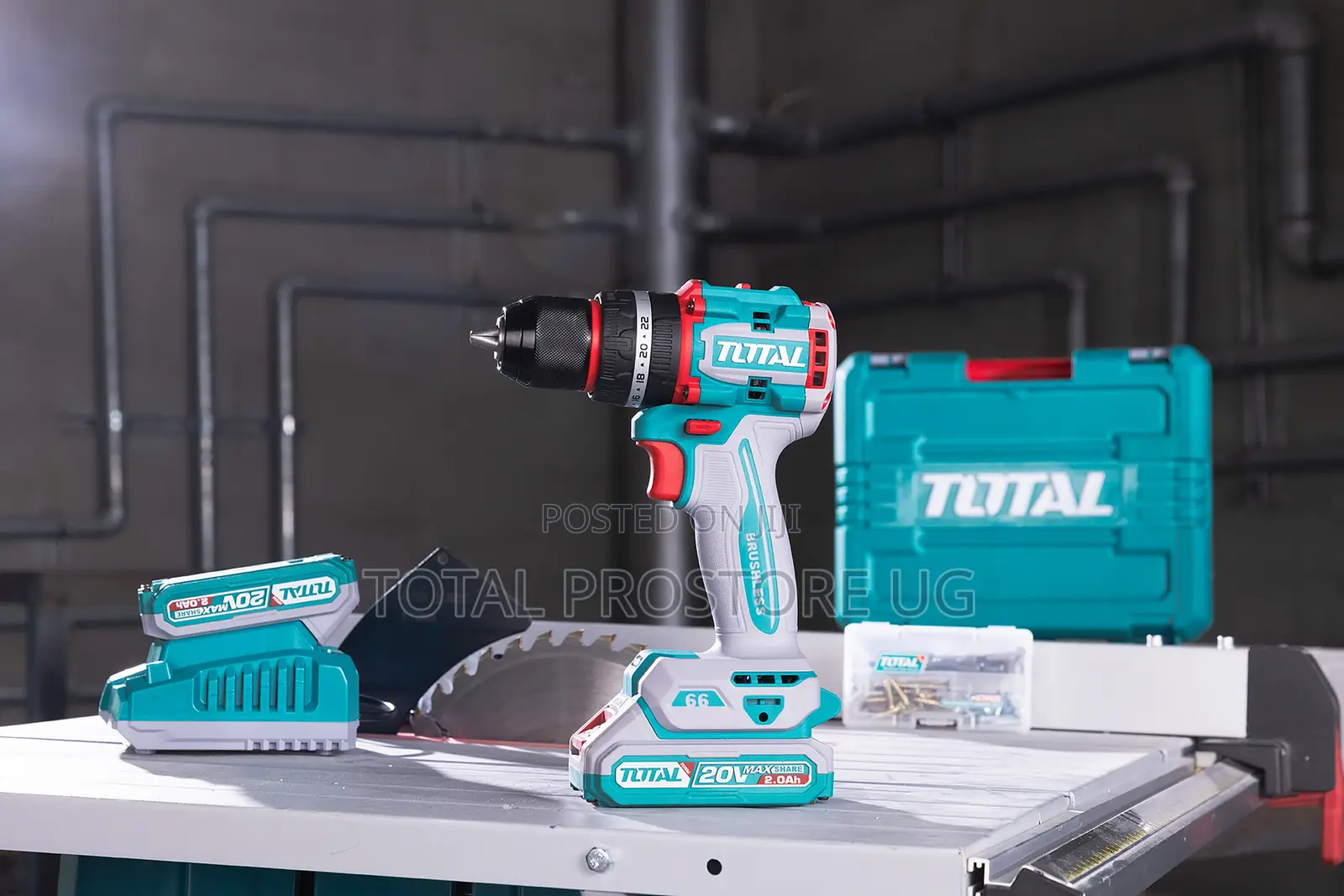 2 PCS Cordless Combo Kit 20v/1200w 66 n.m 115mm(4-1/2")
