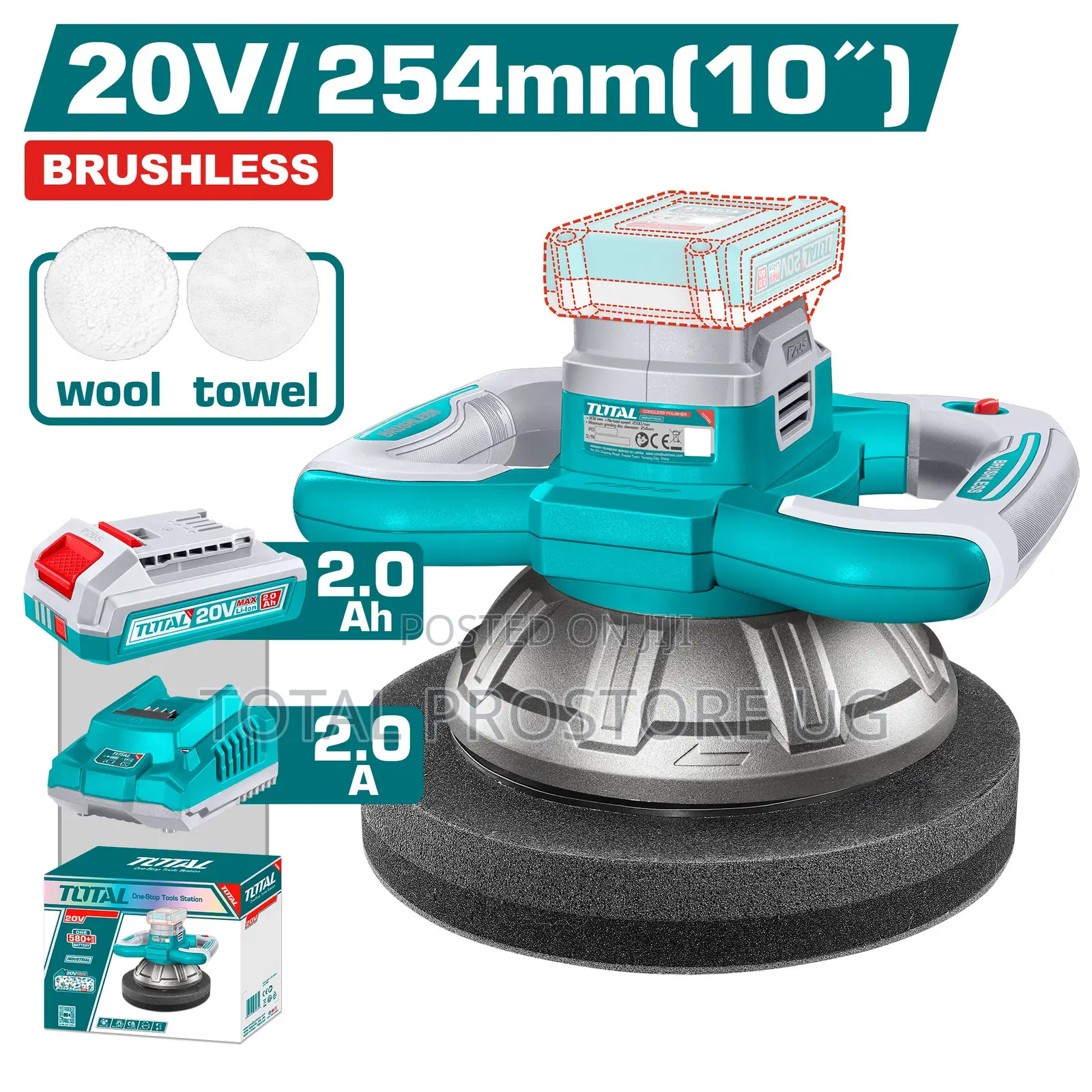 Topli - Cordless Polisher P20s 254mm(10")