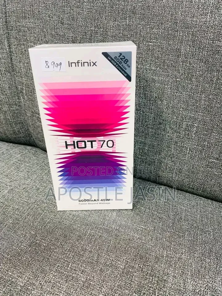 New Infinix Hot 70 256 GB Gray