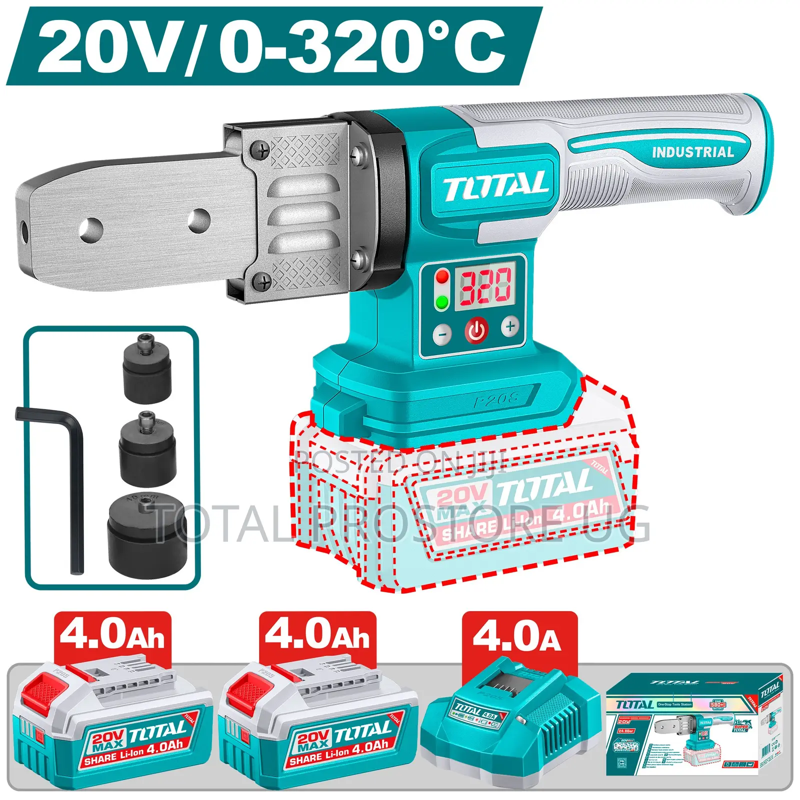 Twtli20182 - Cordless Plastic Tube Welding Tool 20v/0-320c
