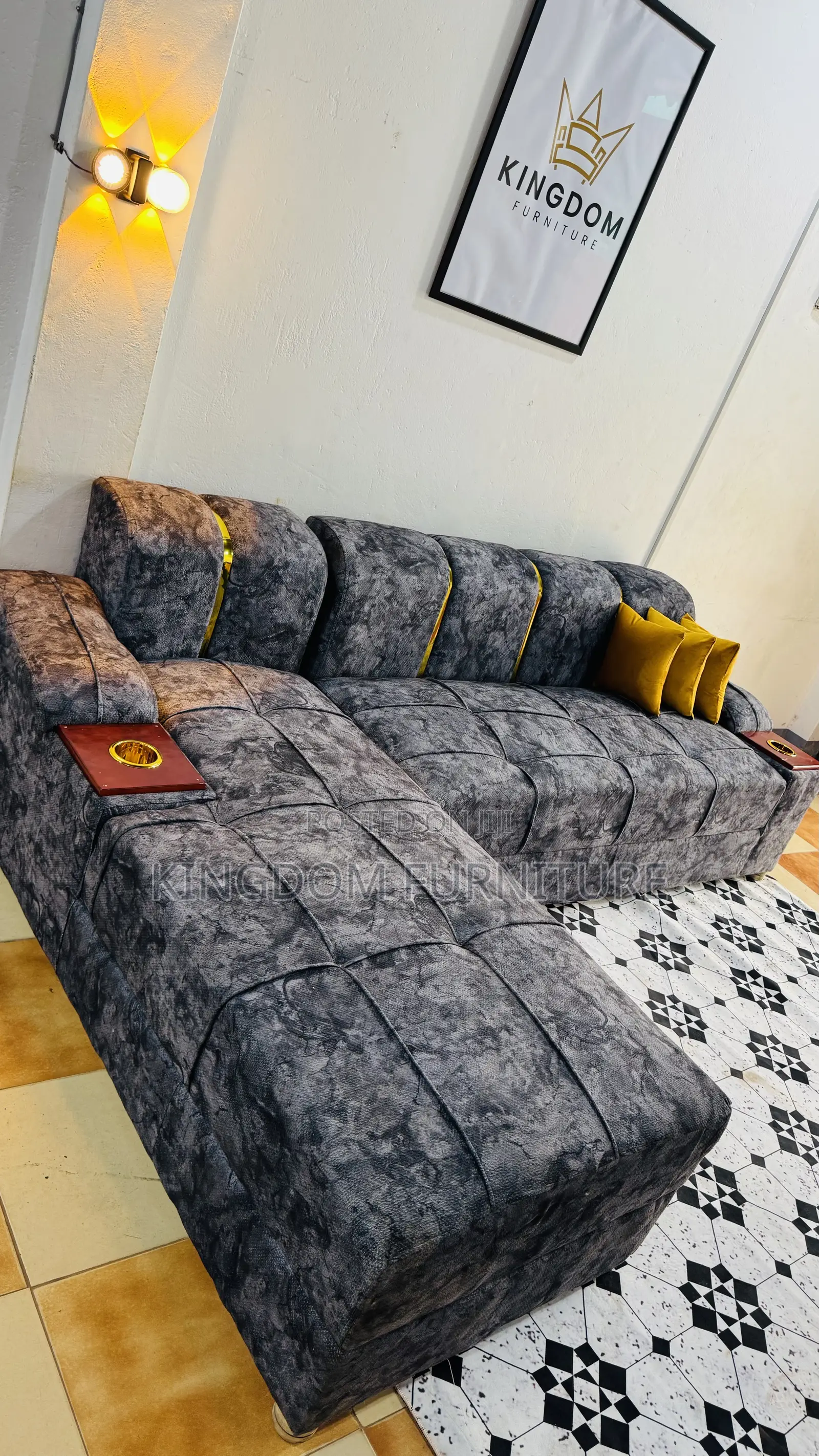 L Sofa at 700,000ugs With Free Cushions