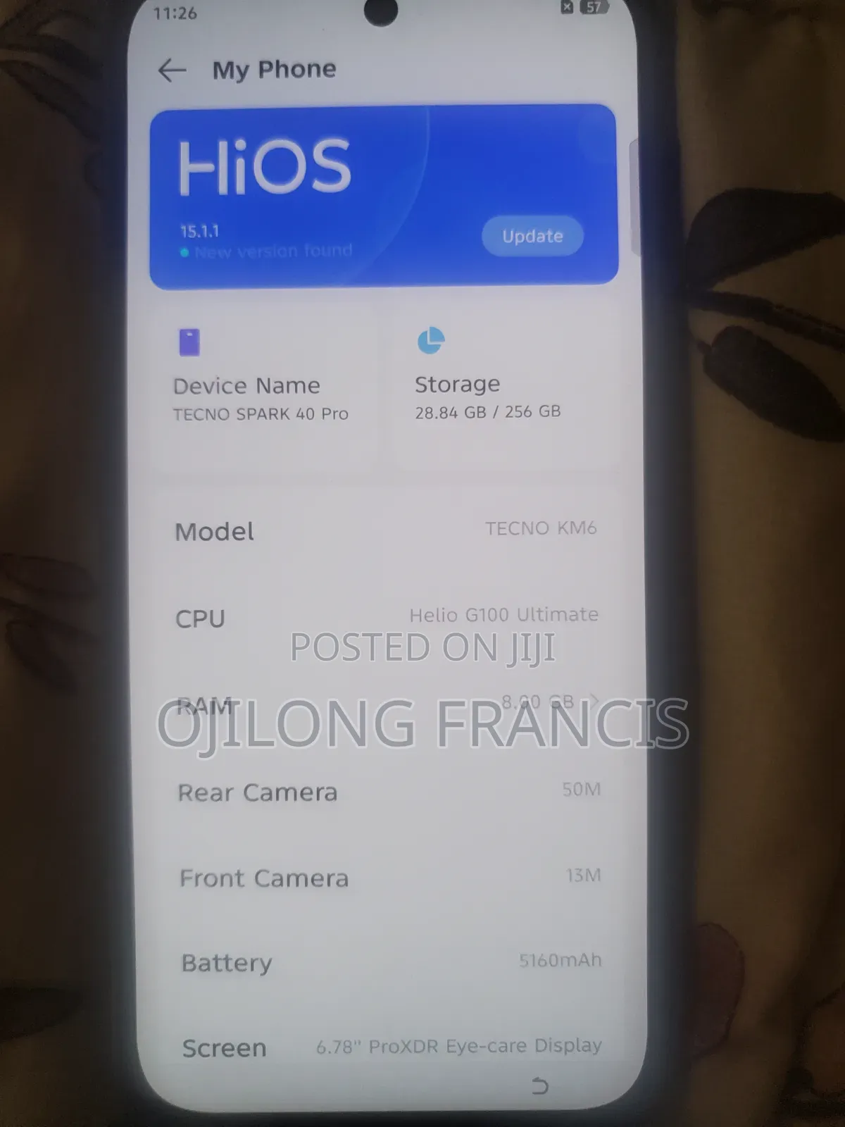 Tecno Spark 40 Pro 256 GB Gray