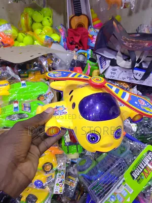 Colorful Cartoon Helicopter Push-Along Toy