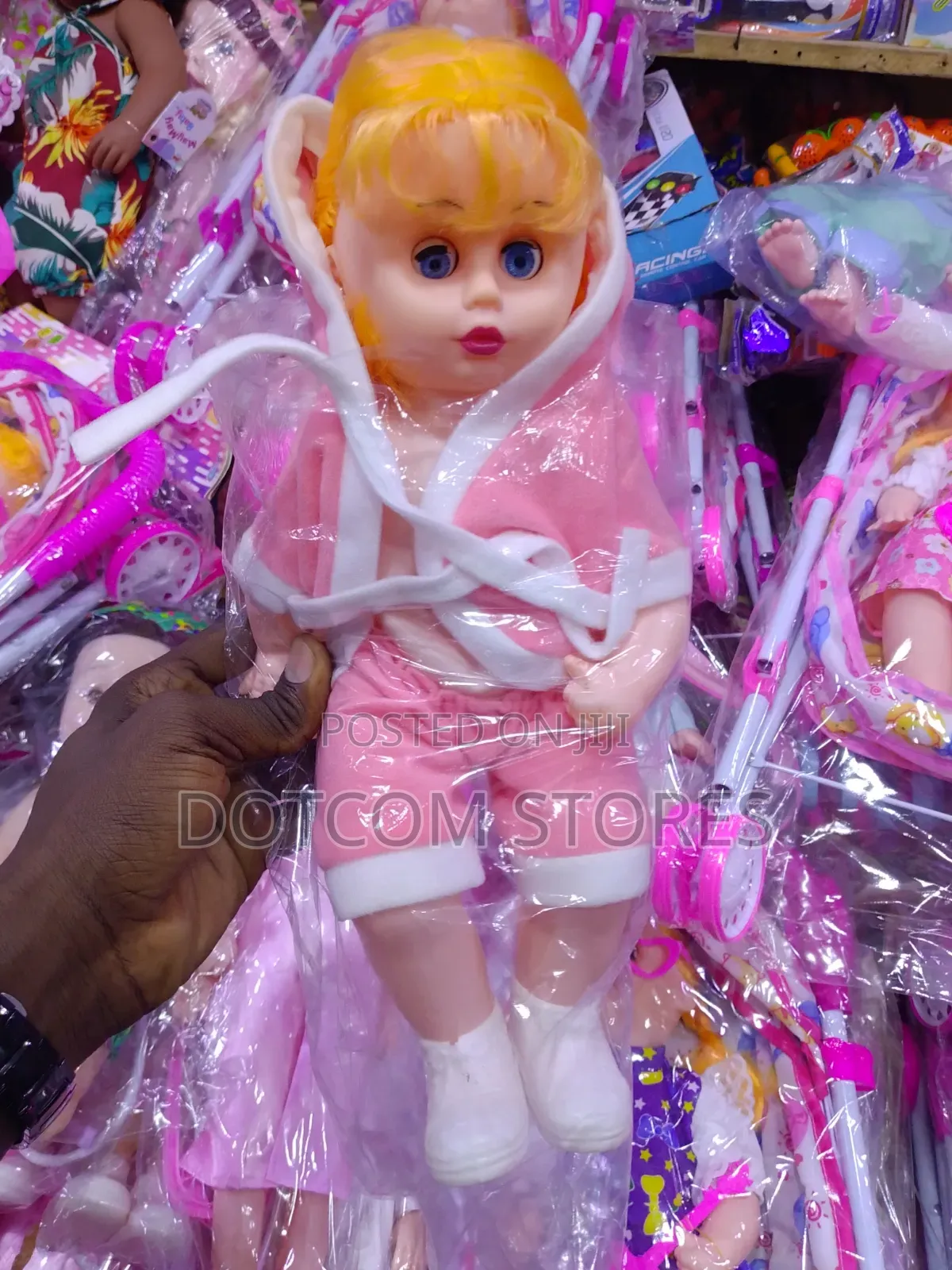 Baby Doll in Pink Hooded Outfit