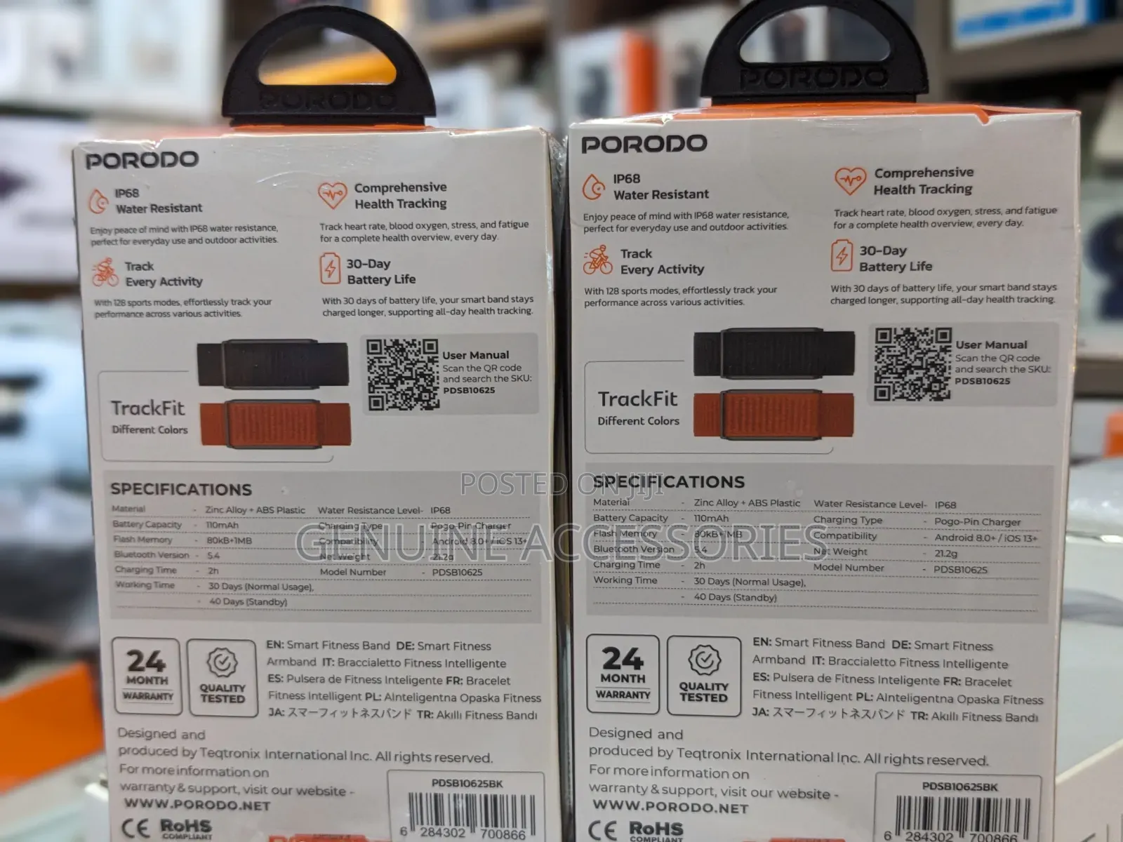 Porodo Trackfit Smart Fitness Band