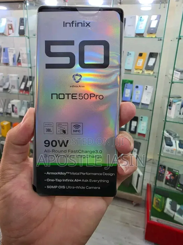 New Infinix Note 50 Pro 256 GB Silver