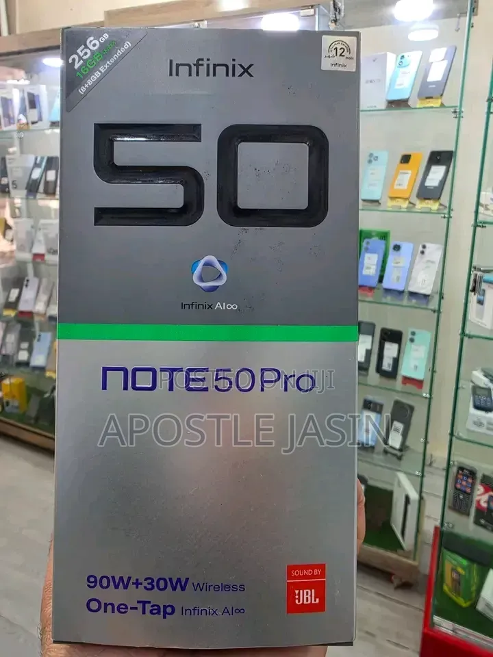 New Infinix Note 50 Pro 256 GB Silver