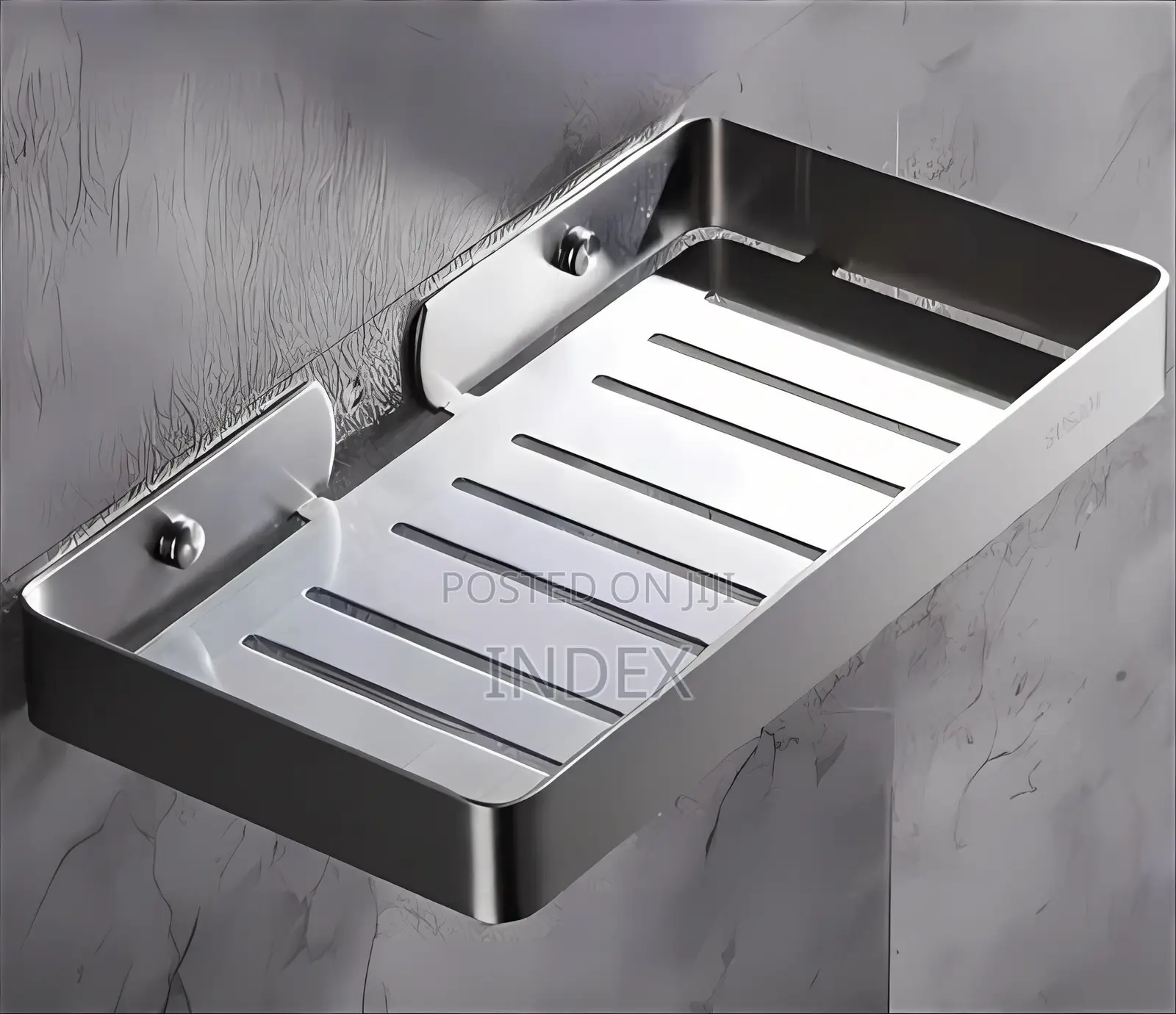 Wall-Mounted Soap Dish Crafted From Rustproof Stainless Steel