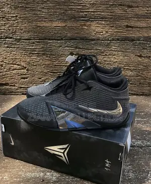 Black and Metallic Silver Nike Ja 4”dark Mode”basketball Shoes