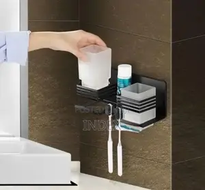 Wall Mount Double Toothbrush Holder